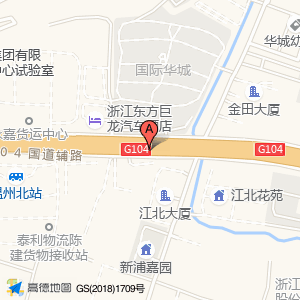 104国道与104国道辅路交叉口
